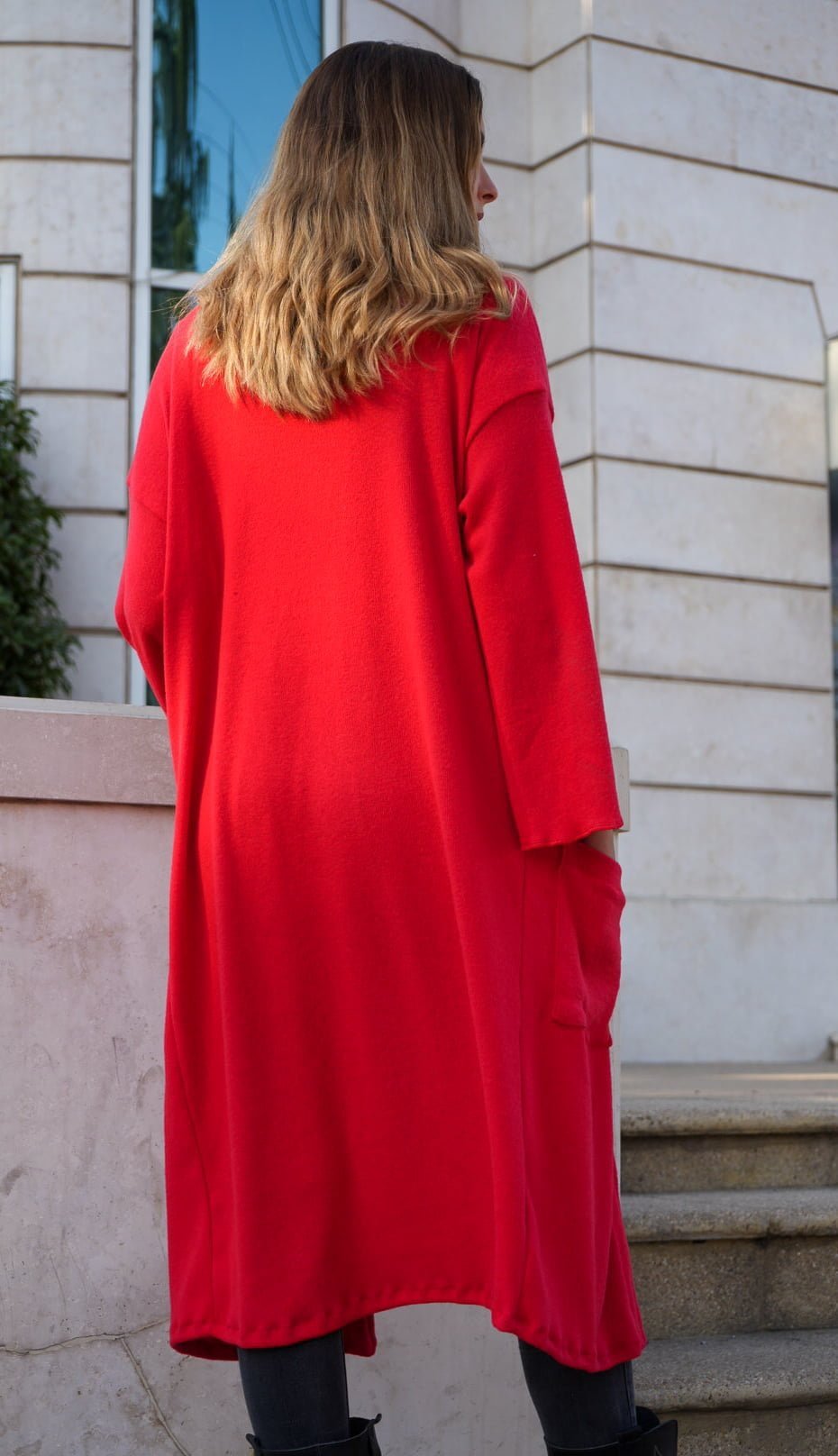 Chaleco Cardigan largo