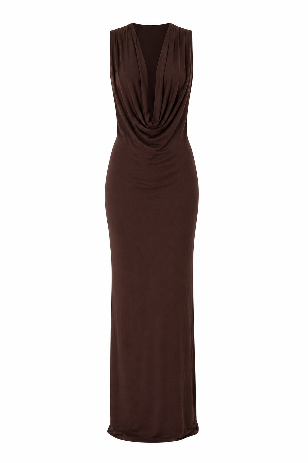 Vestido Drapeado Largo