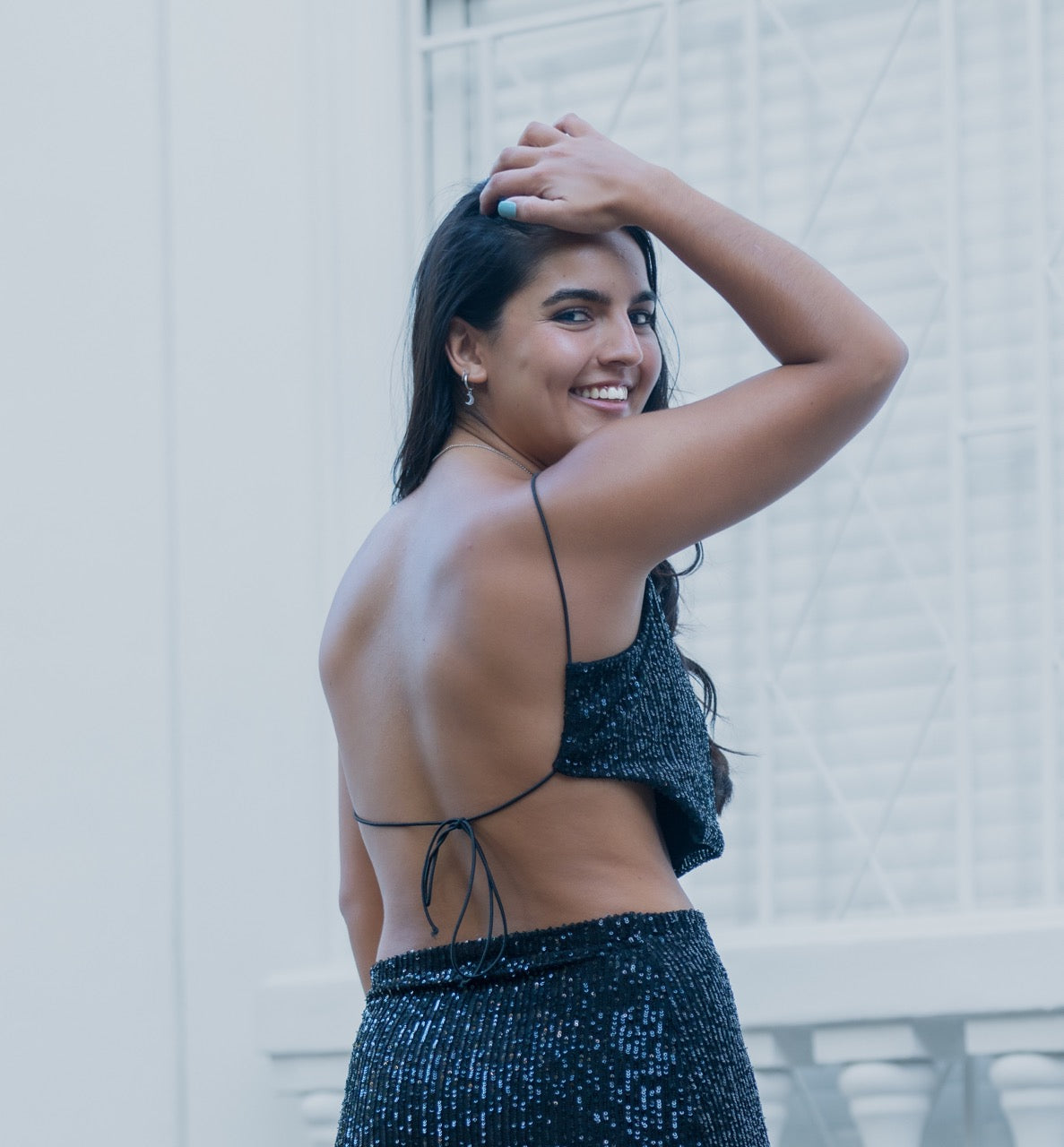 Conjunto Lentejuelas Negro