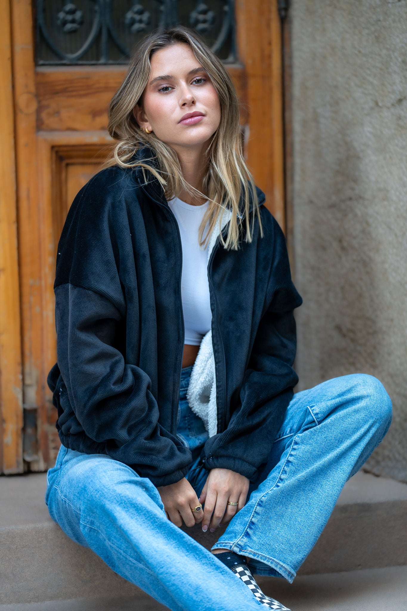 Puffa Cotelé Oversize Black