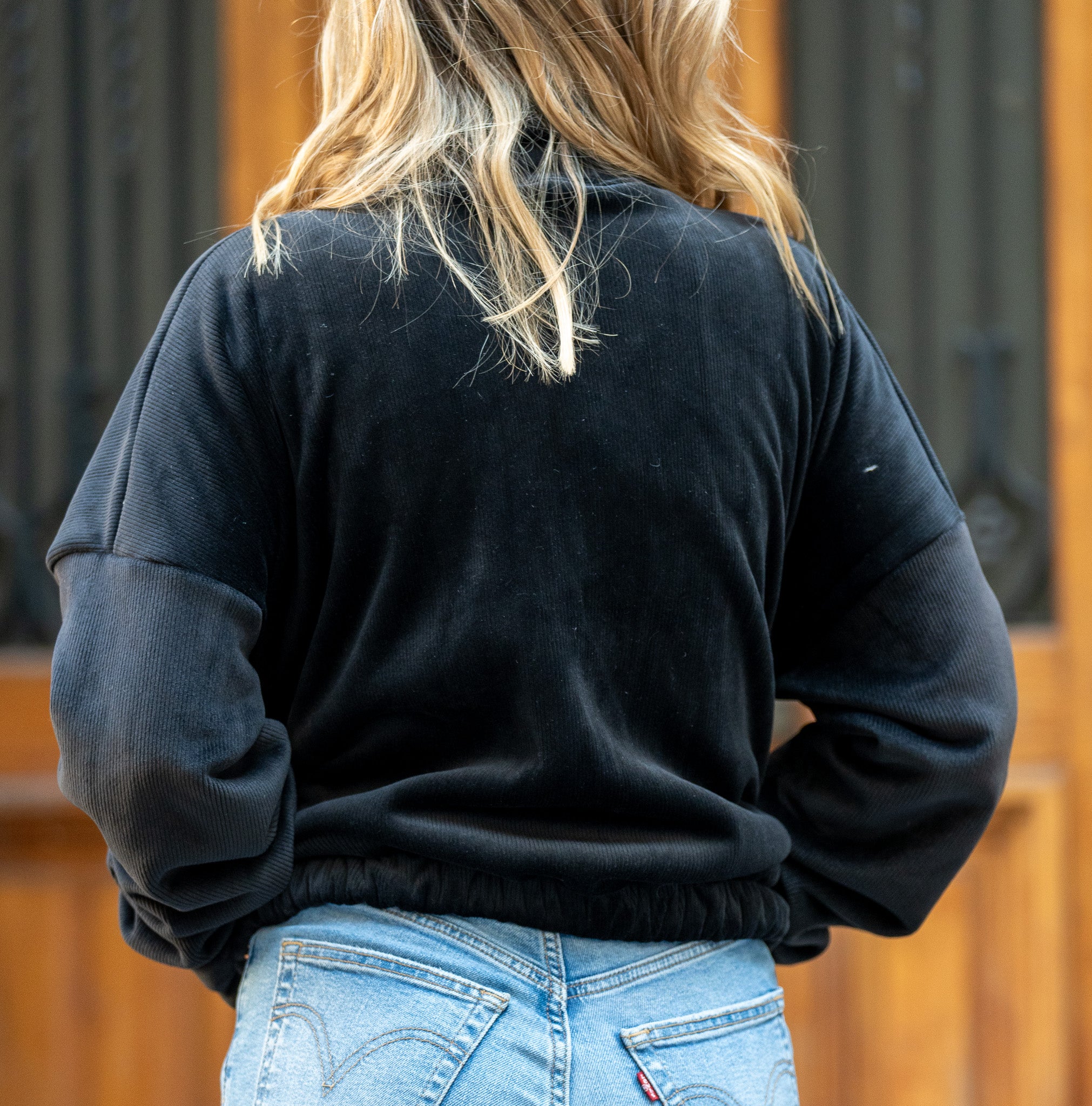 Puffa Cotelé Oversize Black