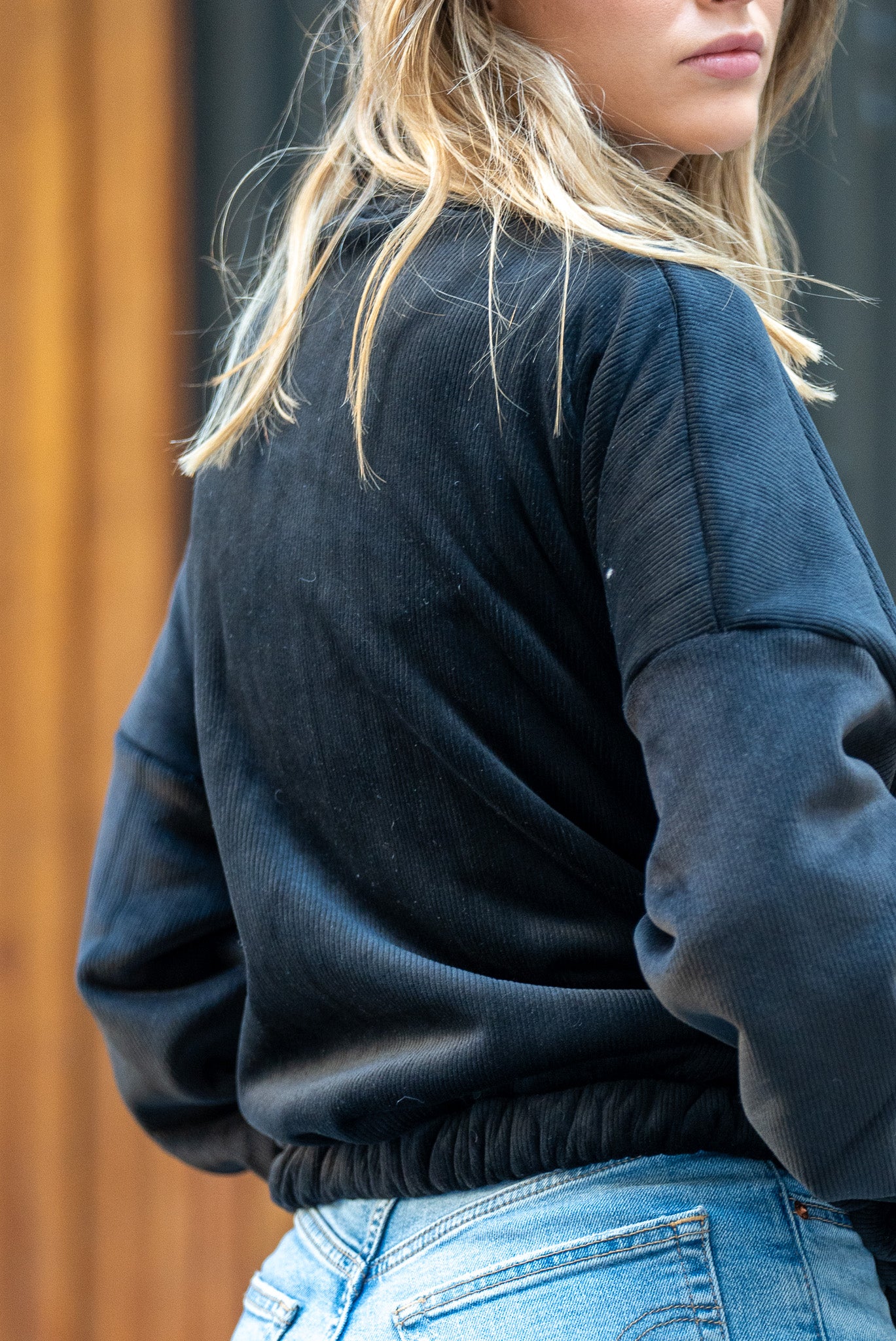 Puffa Cotelé Oversize Black