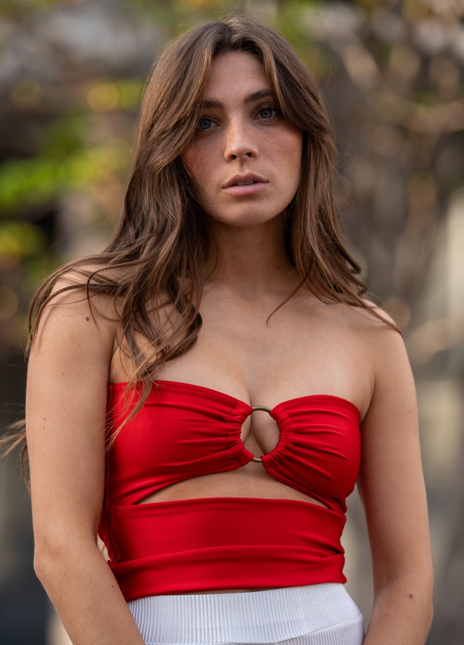 Top Strapless una argolla