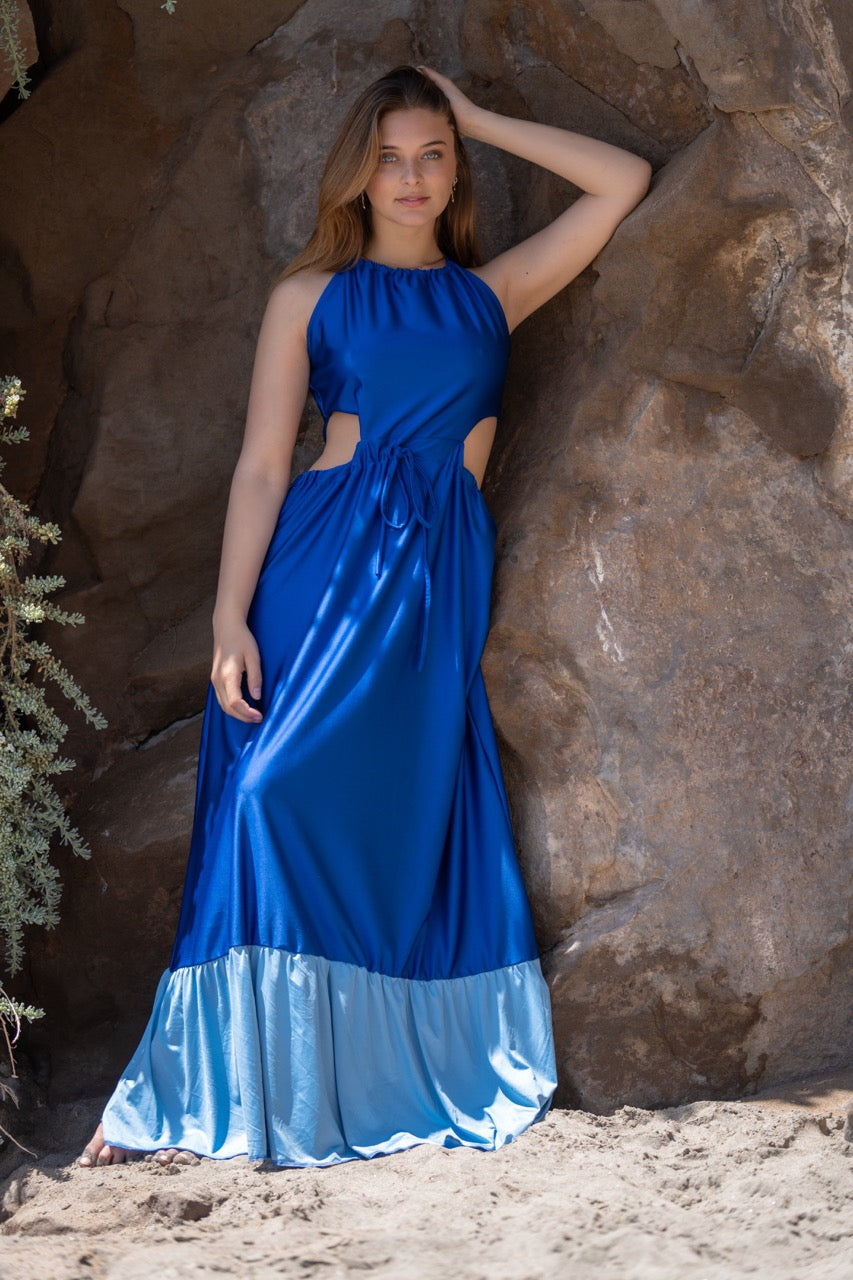 Vestido Largo Halter Duo