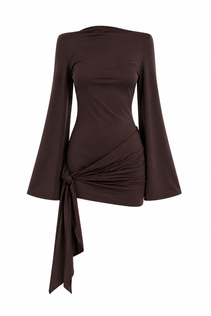 Vestido Manga Campana