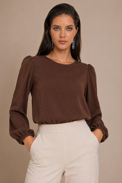 Blusa Nébula Burdeo