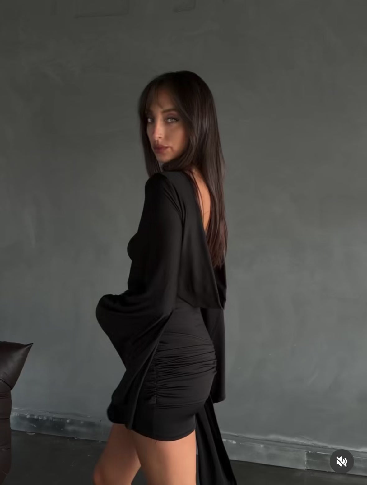 Vestido Manga Campana